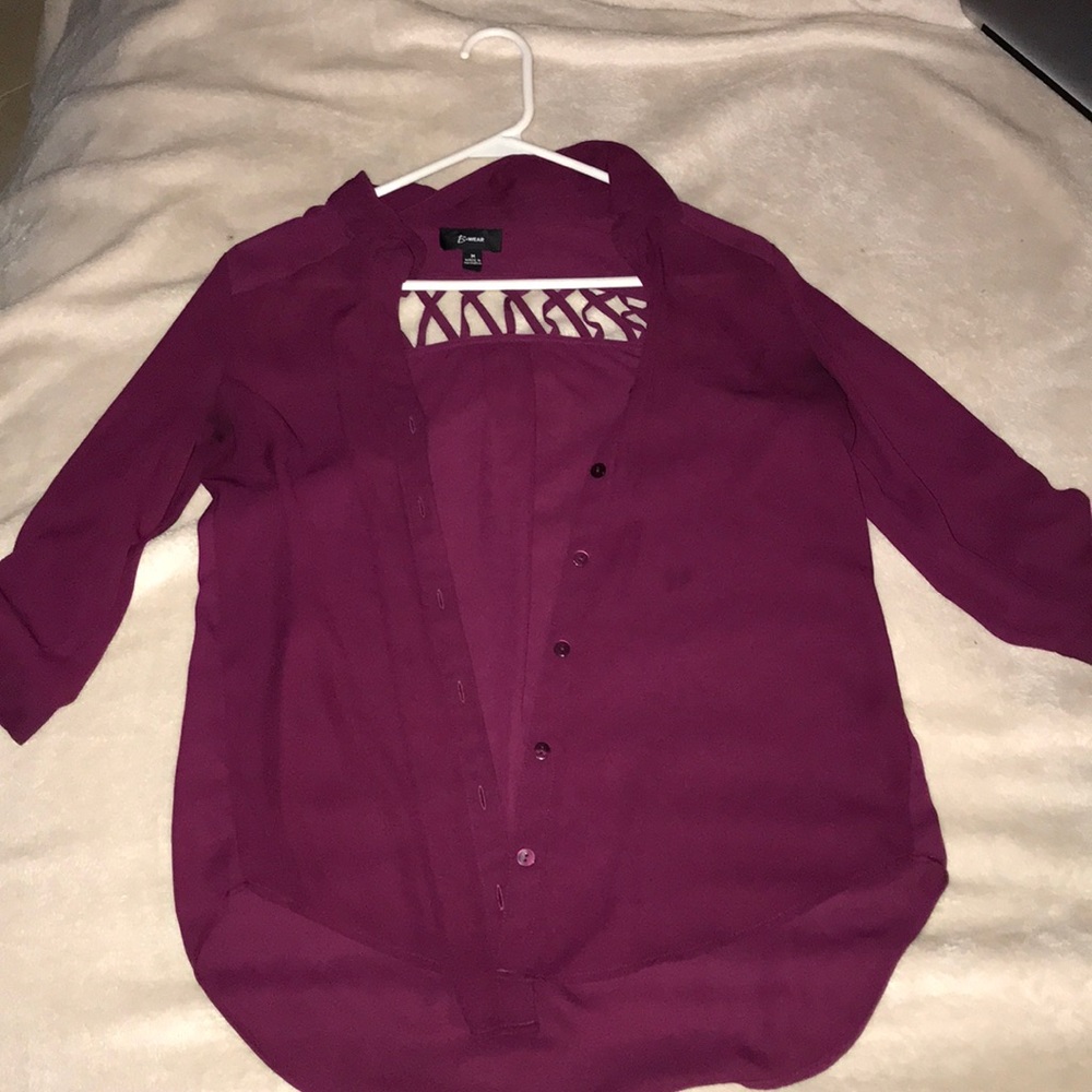 Cute burgundy blouse